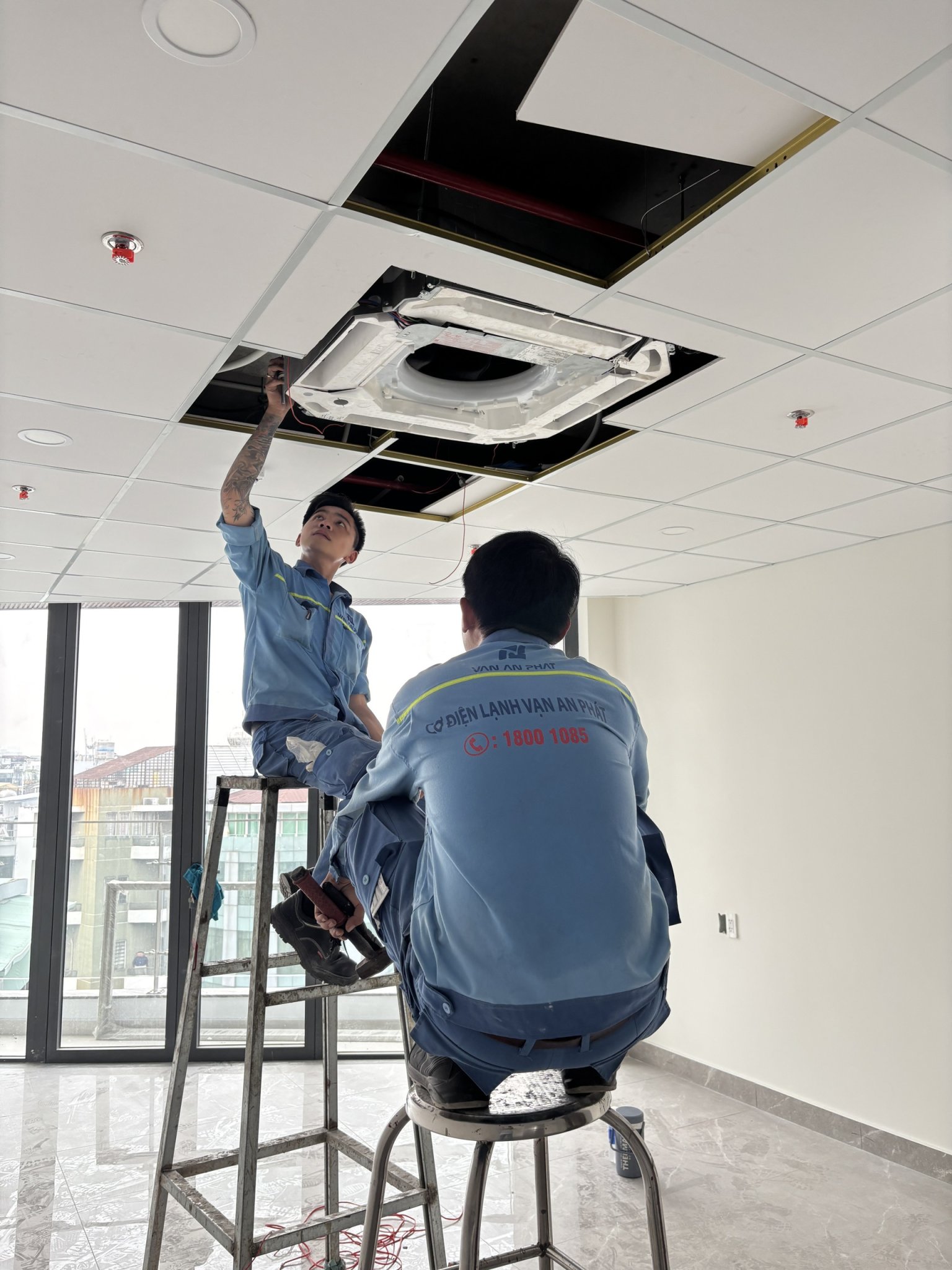 Dự án lắp đặt máy lạnh tòa nhà văn phòng